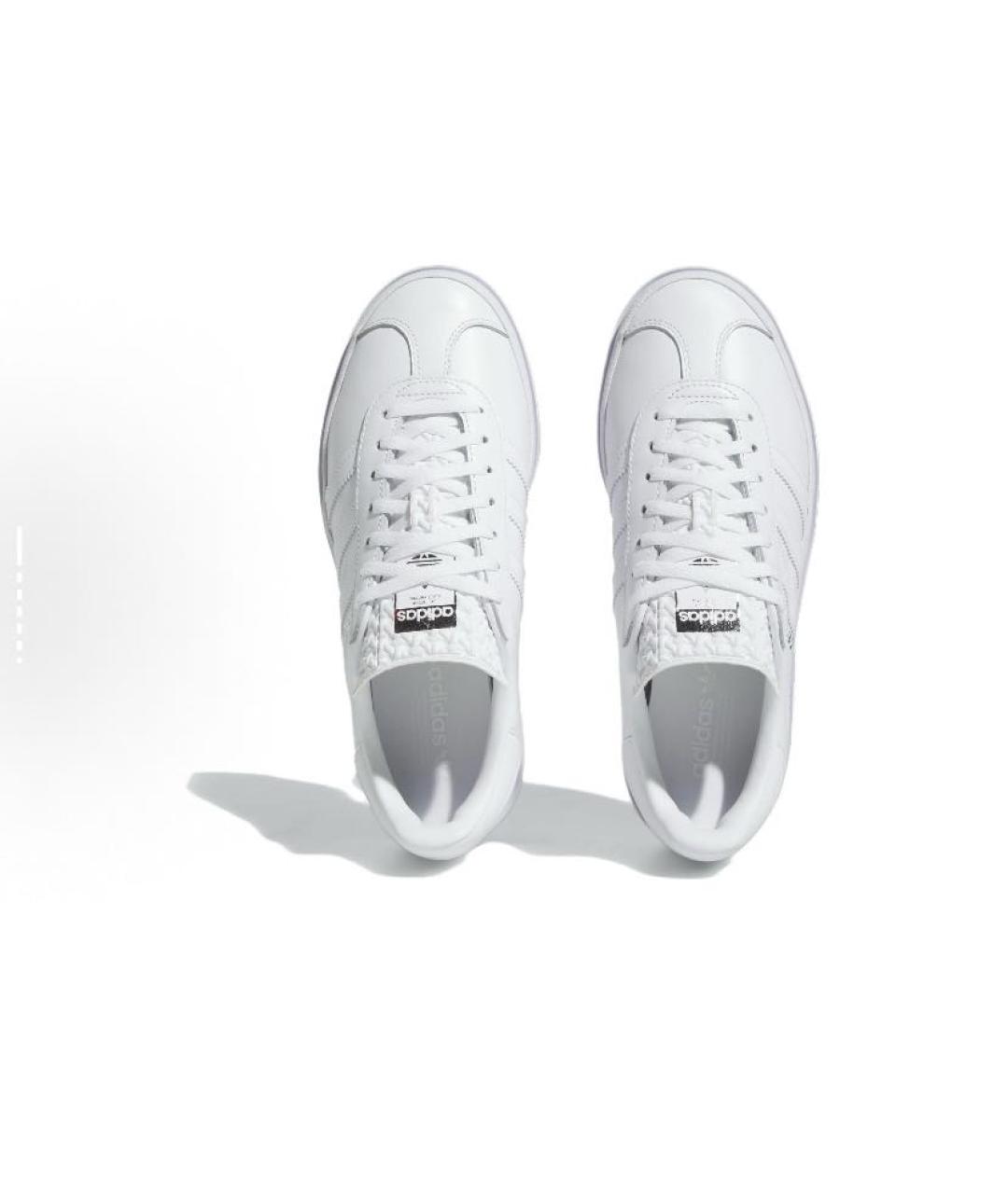 ADIDAS Белые кожаные кроссовки, фото 4