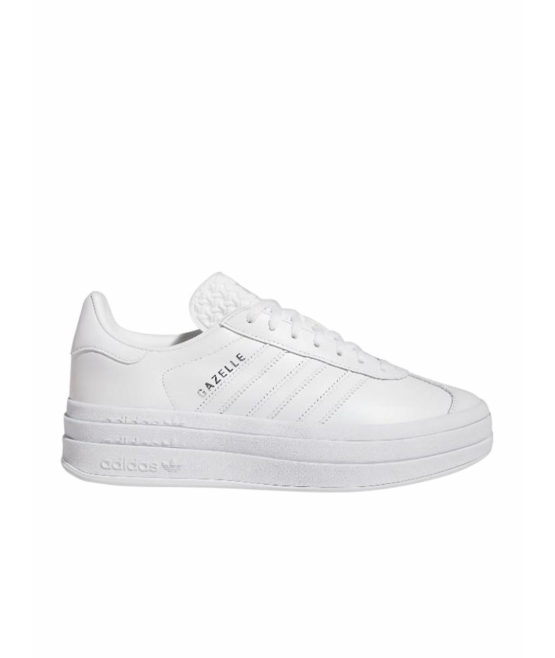 ADIDAS Белые кожаные кроссовки, фото 1