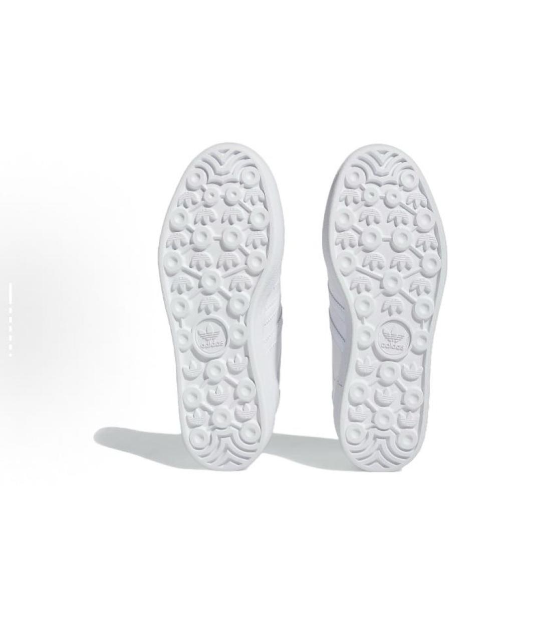 ADIDAS Белые кожаные кроссовки, фото 5