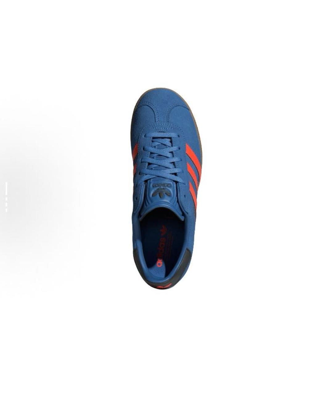 ADIDAS Синие замшевые кроссовки, фото 4
