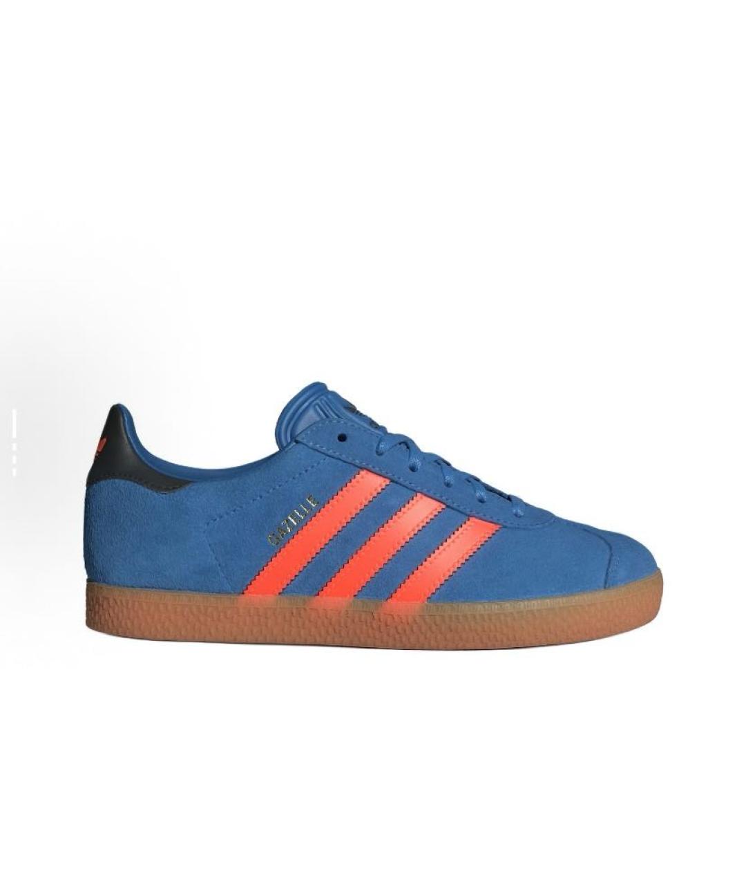 ADIDAS Синие замшевые кроссовки, фото 6