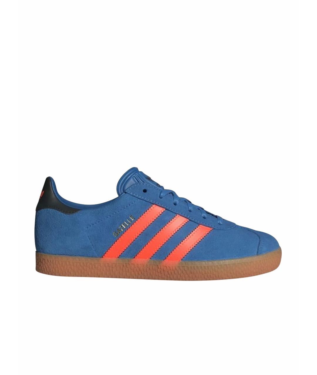 ADIDAS Синие замшевые кроссовки, фото 1