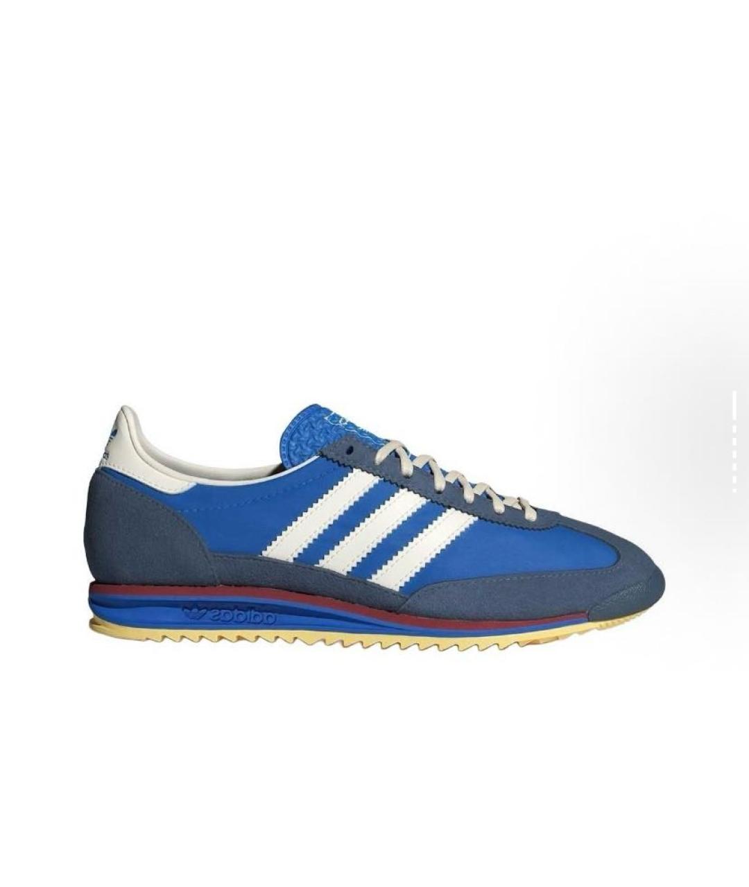ADIDAS Синие текстильные низкие кроссовки / кеды, фото 6