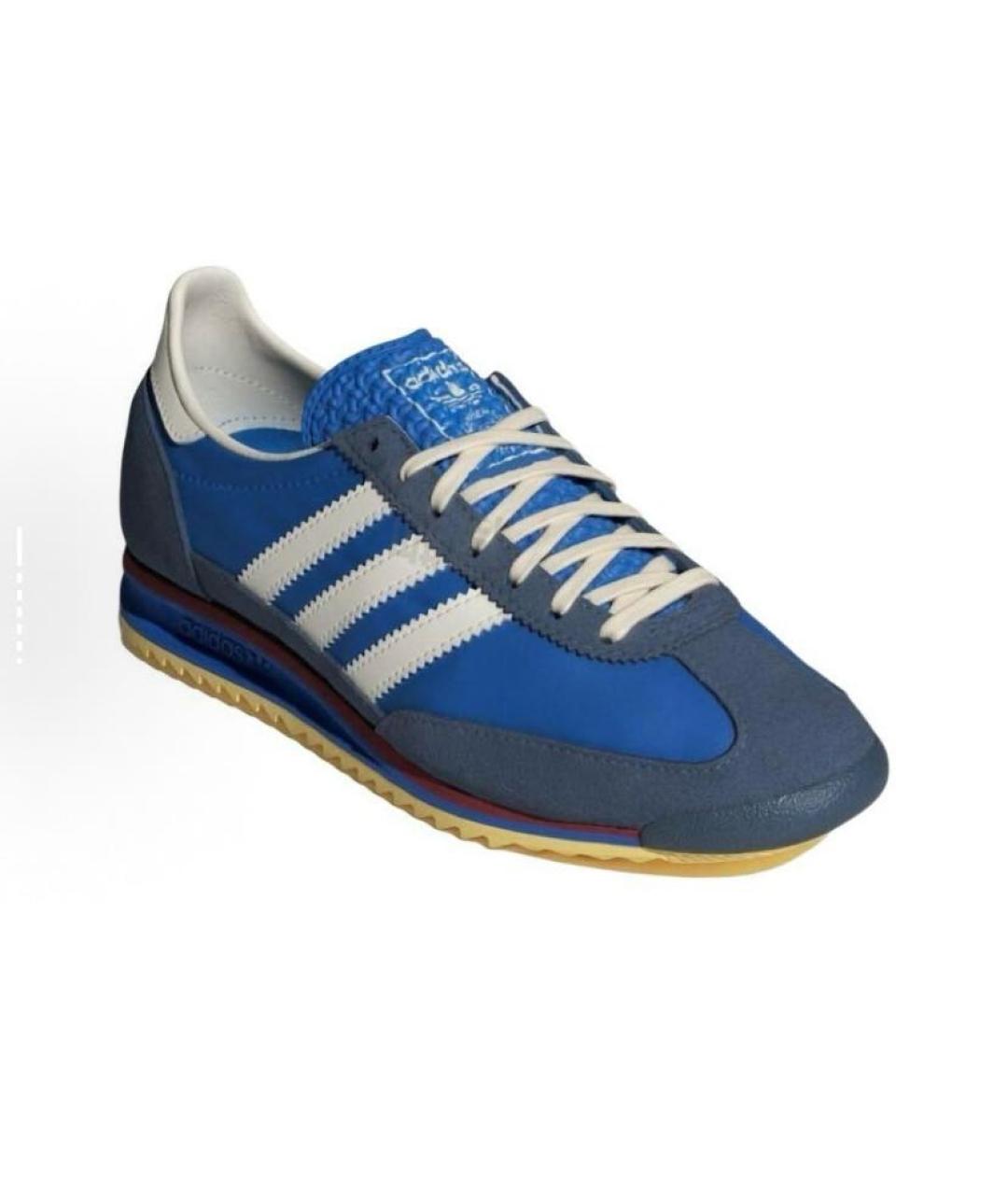 ADIDAS Синие текстильные низкие кроссовки / кеды, фото 2