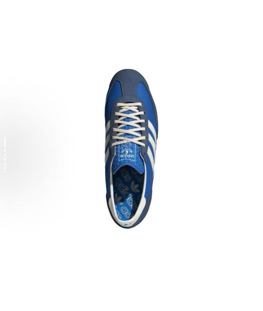 ADIDAS Синие текстильные низкие кроссовки / кеды, фото 4