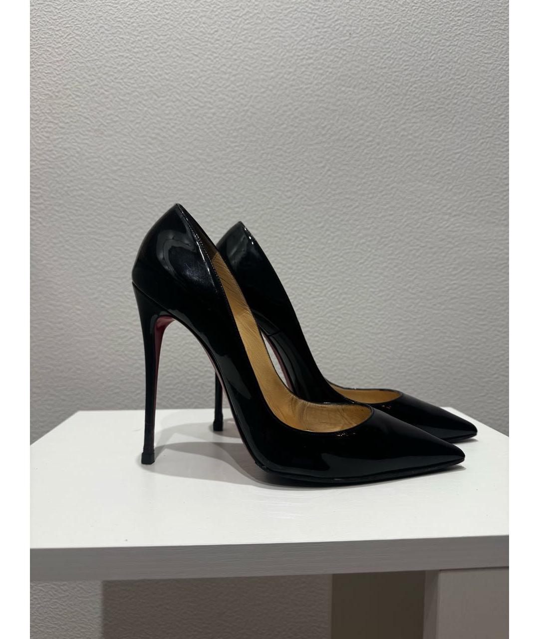 CHRISTIAN LOUBOUTIN Черные туфли из лакированной кожи, фото 5