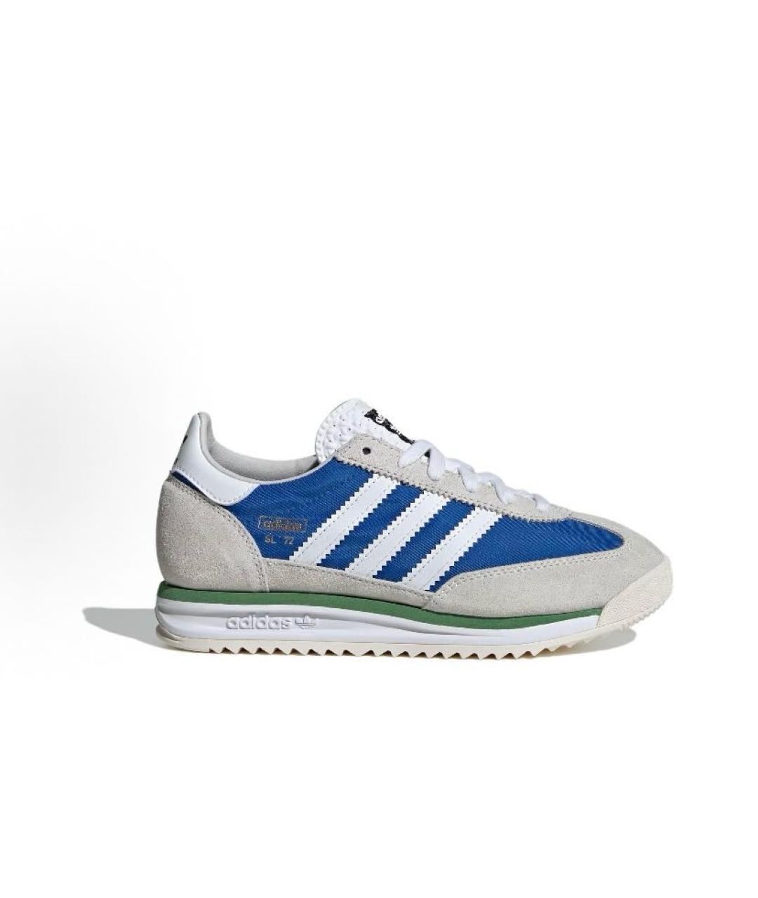 ADIDAS Синие текстильные низкие кроссовки / кеды, фото 7