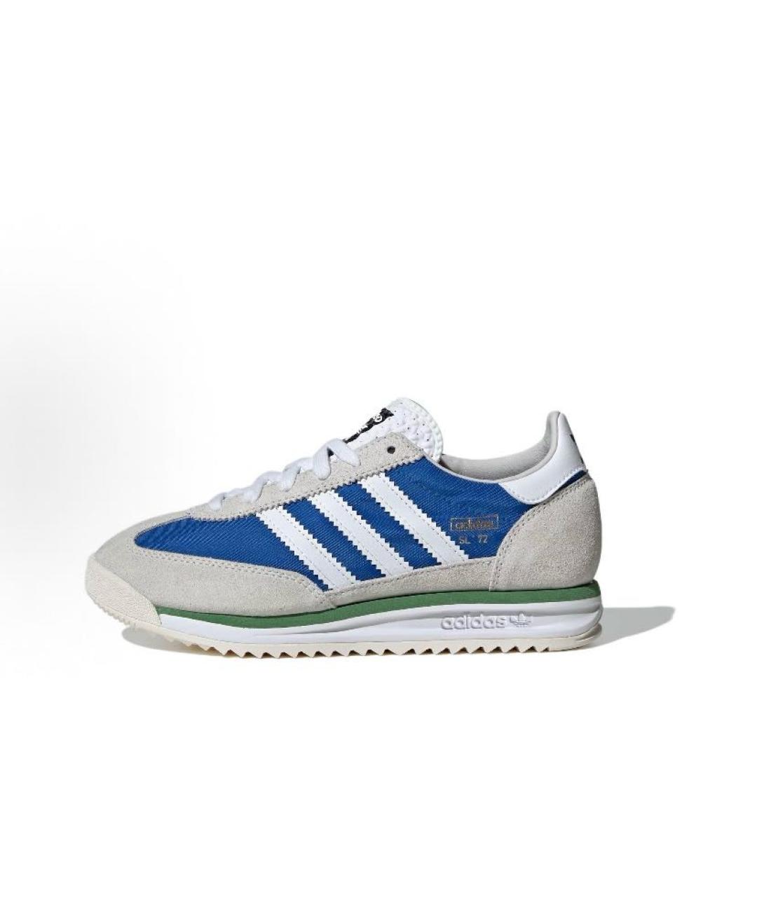 ADIDAS Синие текстильные низкие кроссовки / кеды, фото 2