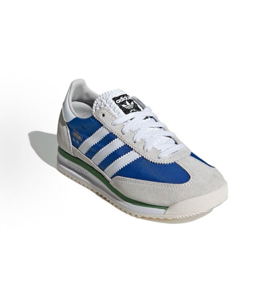ADIDAS Синие текстильные низкие кроссовки / кеды, фото 3