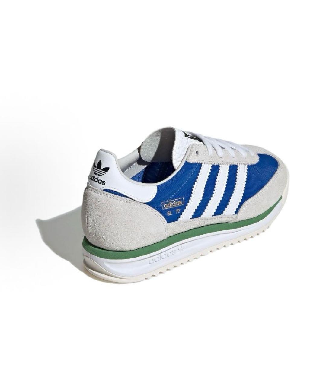 ADIDAS Синие текстильные низкие кроссовки / кеды, фото 4