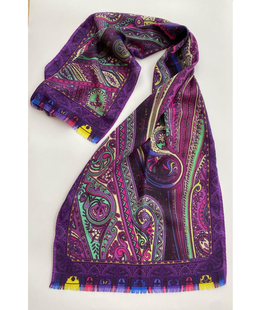 ETRO Мульти шерстяной шарф, фото 5