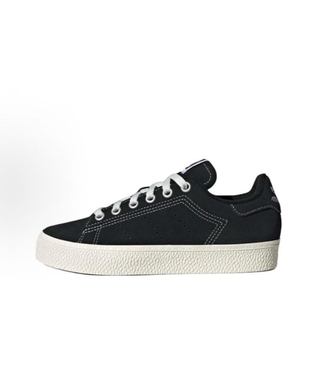 ADIDAS Черные замшевые кроссовки, фото 2