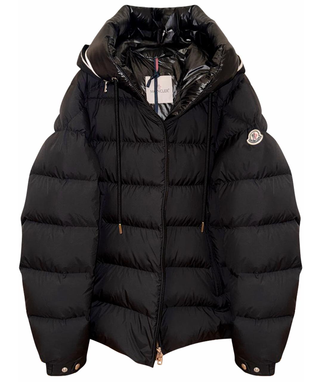 MONCLER Черный пуховик, фото 1