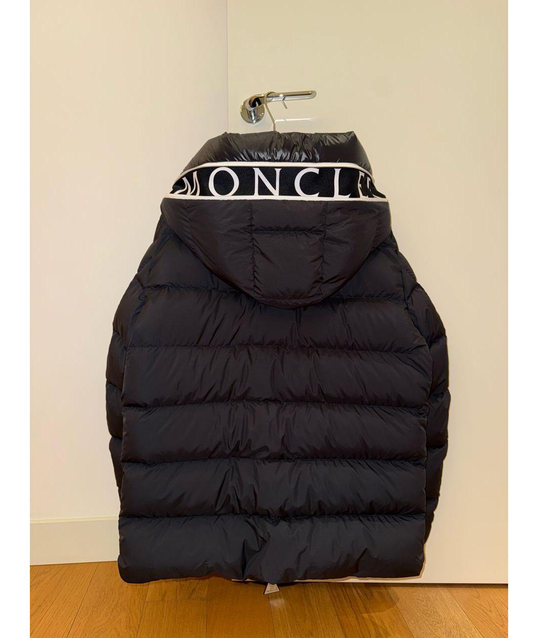 MONCLER Черный пуховик, фото 2