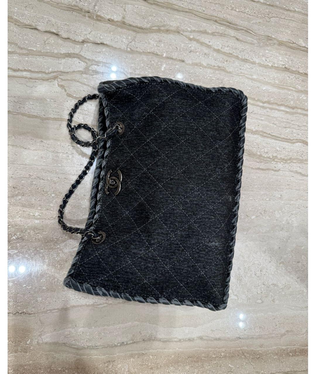 CHANEL Серая сумка тоут, фото 3