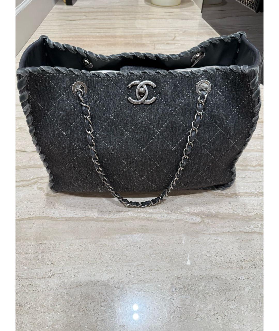 CHANEL Серая сумка тоут, фото 2