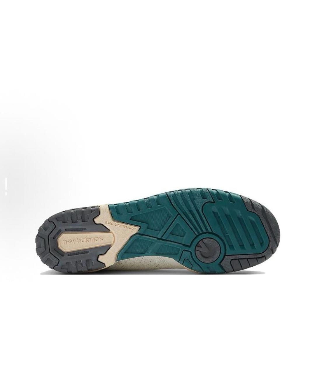 NEW BALANCE Белые кожаные низкие кроссовки / кеды, фото 6