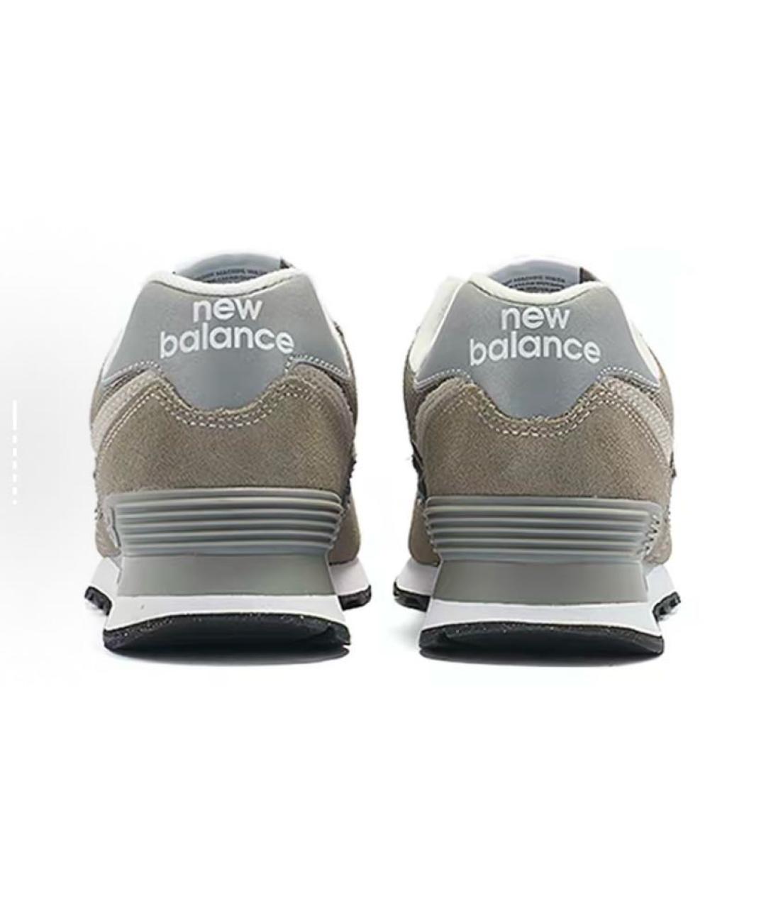 NEW BALANCE Бежевые замшевые низкие кроссовки / кеды, фото 5