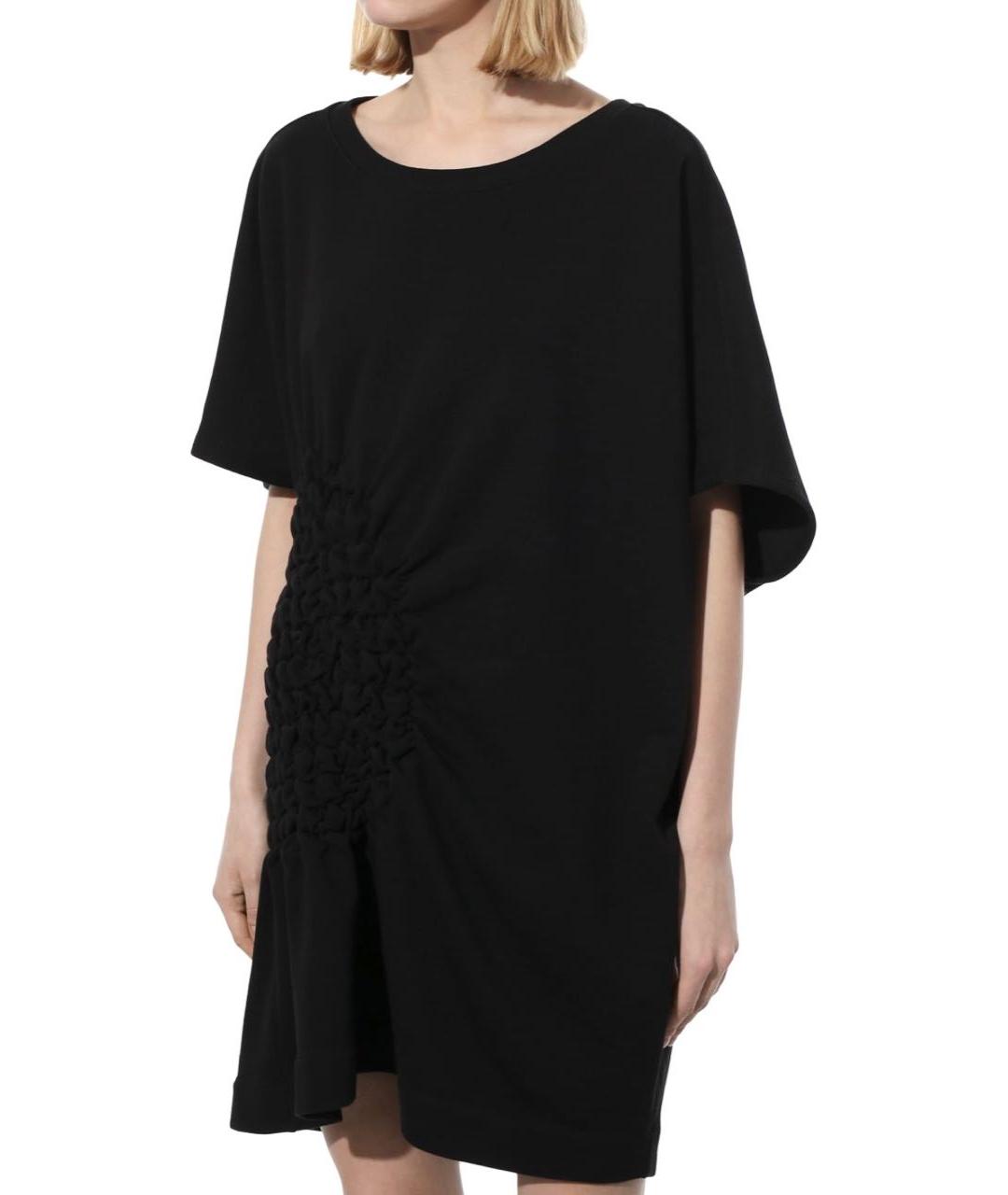 DRIES VAN NOTEN Черное хлопковое повседневное платье, фото 2