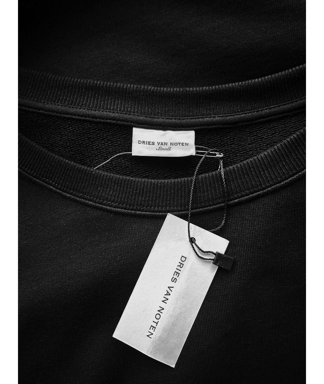 DRIES VAN NOTEN Черное хлопковое повседневное платье, фото 3