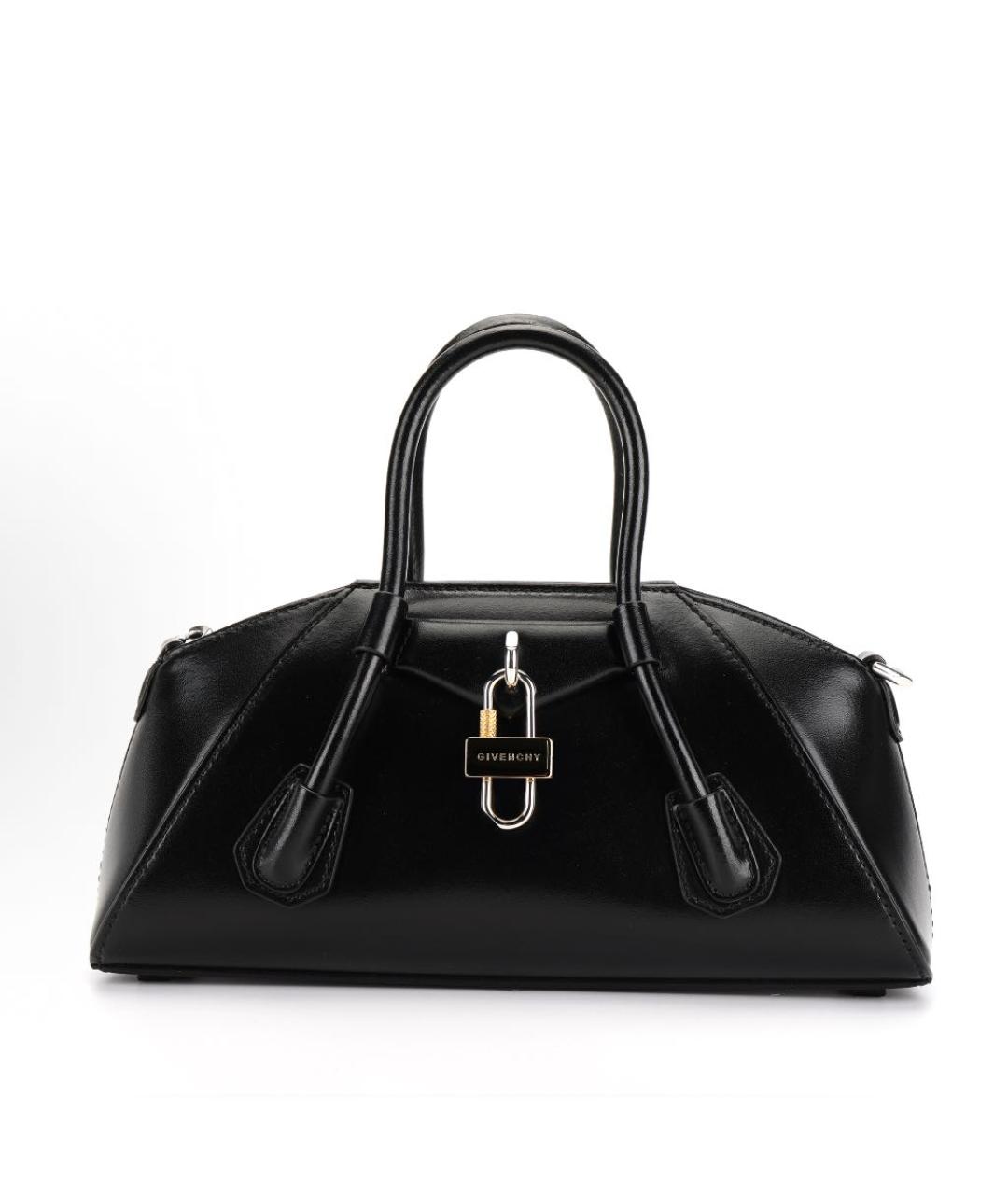 GIVENCHY Черная кожаная сумка с короткими ручками, фото 7