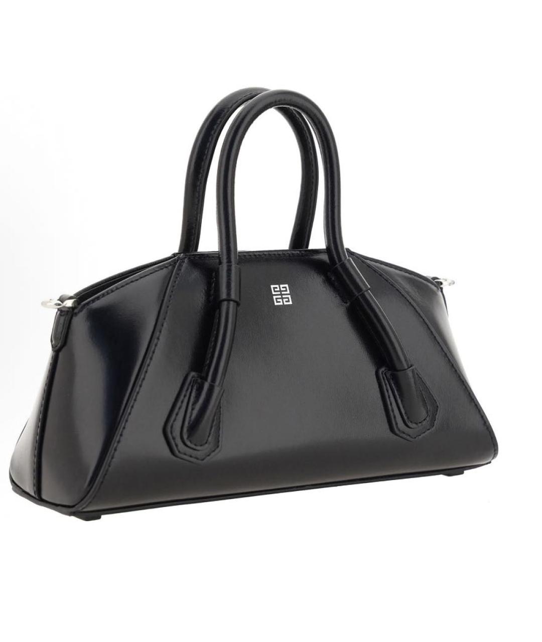 GIVENCHY Черная кожаная сумка с короткими ручками, фото 6