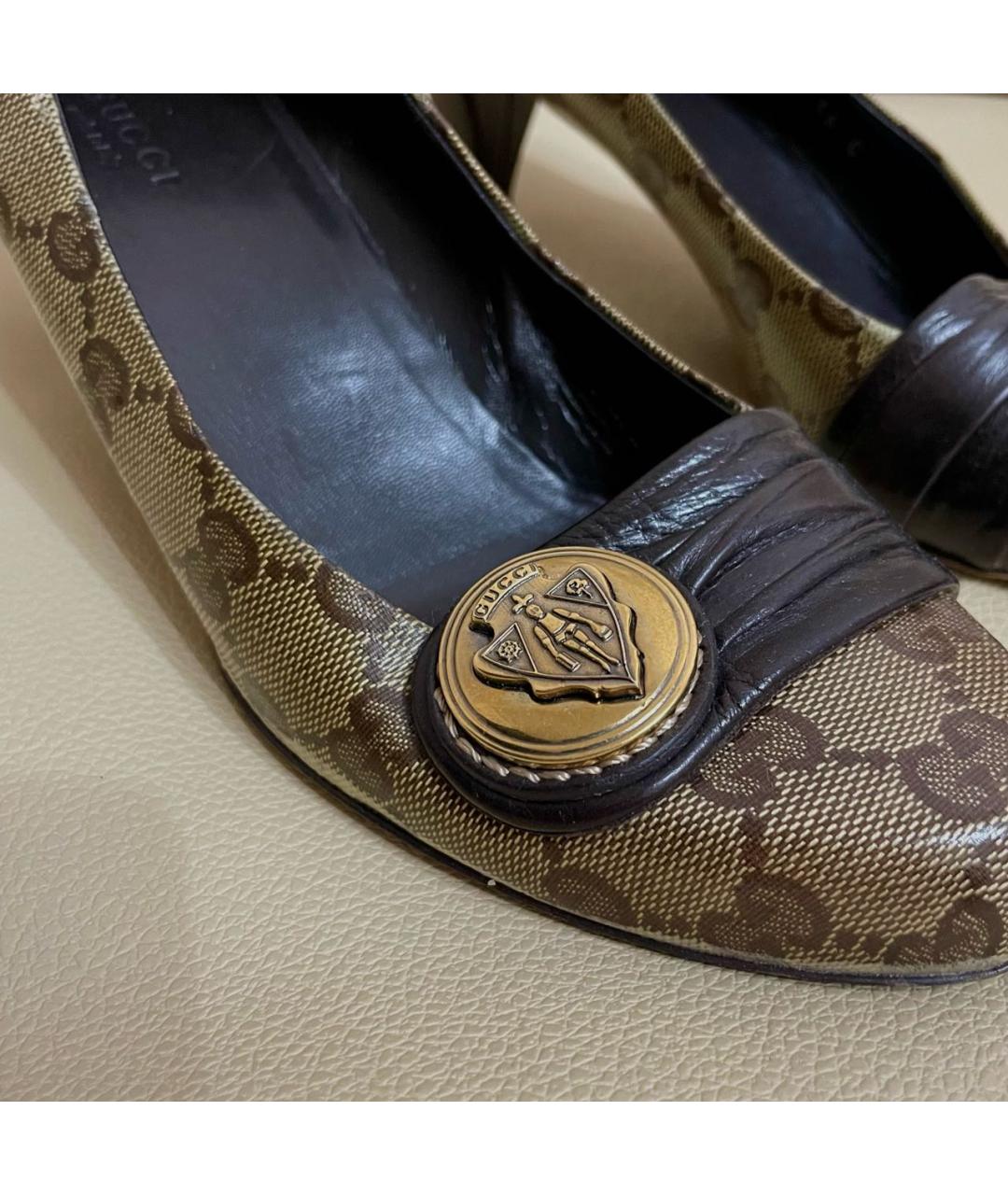 GUCCI Бежевые туфли, фото 6