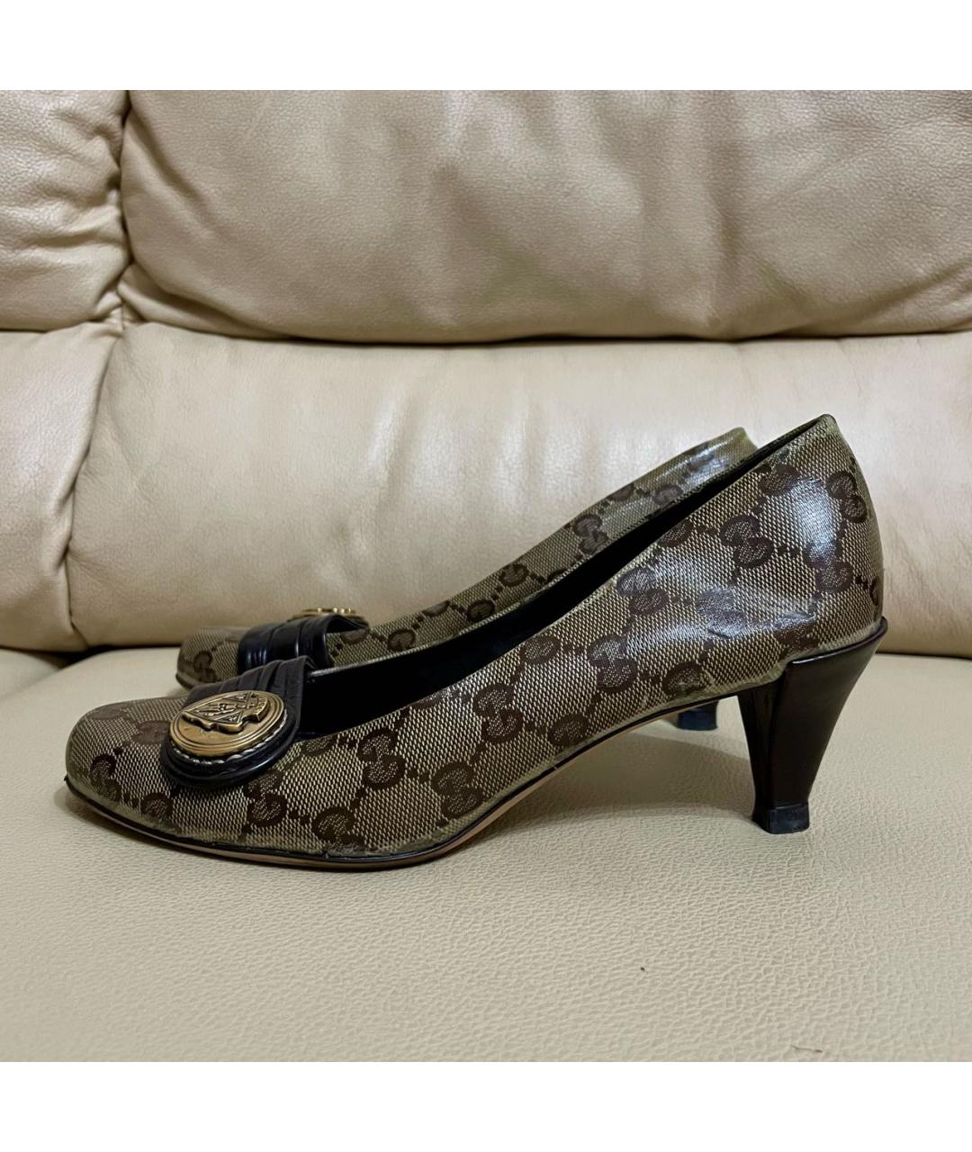 GUCCI Бежевые туфли, фото 5