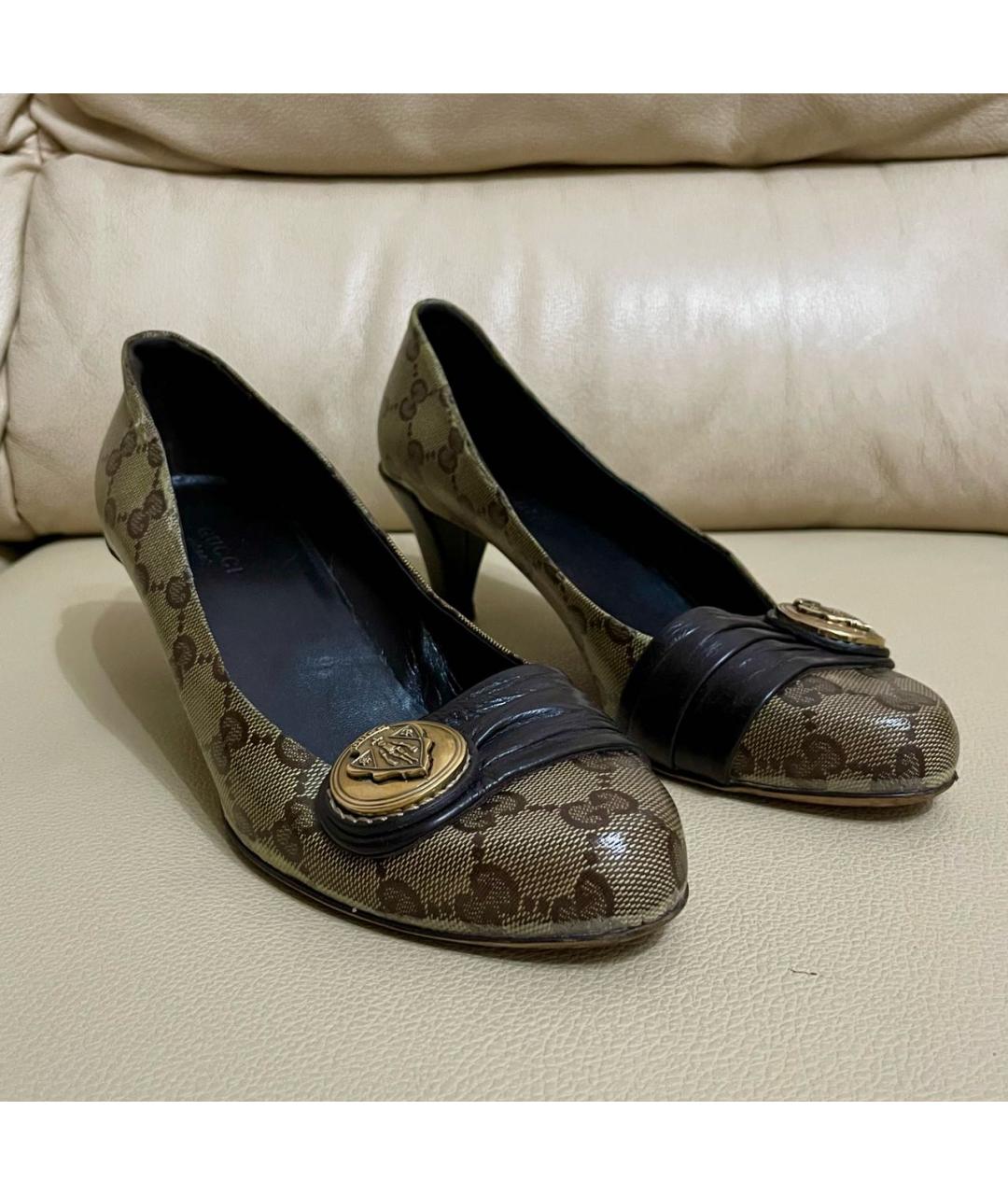 GUCCI Бежевые туфли, фото 3