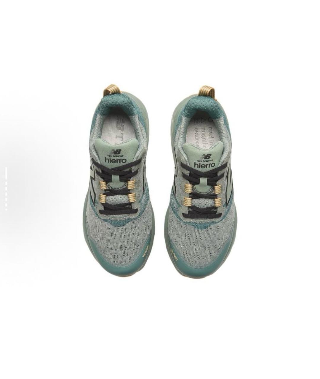 NEW BALANCE Зеленые текстильные кроссовки, фото 4