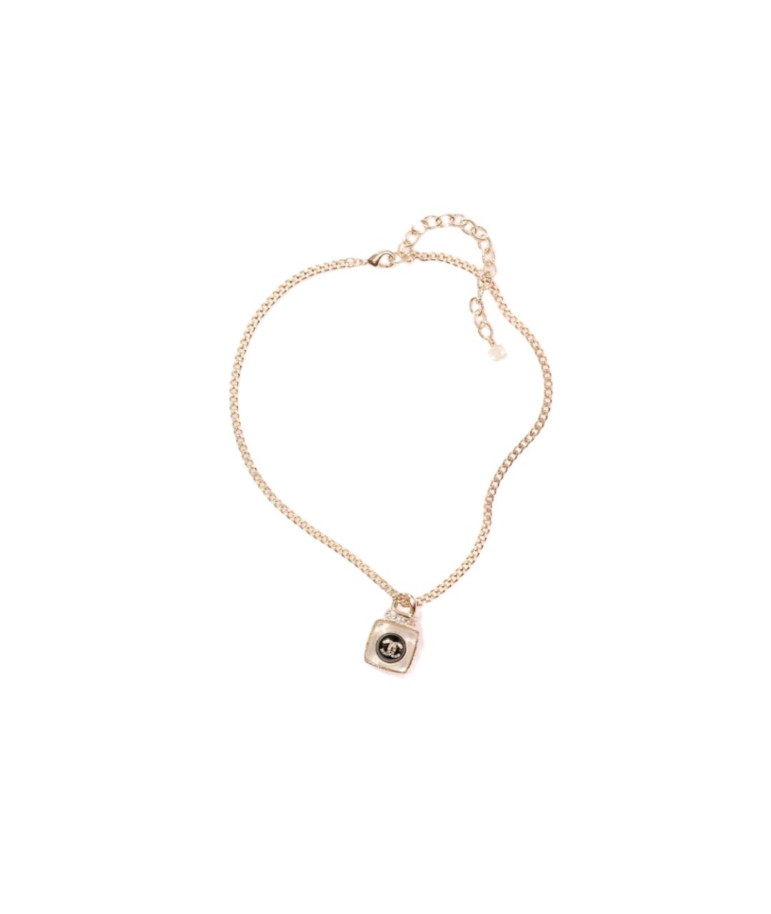 CHANEL Золотая металлическая подвеска, фото 2