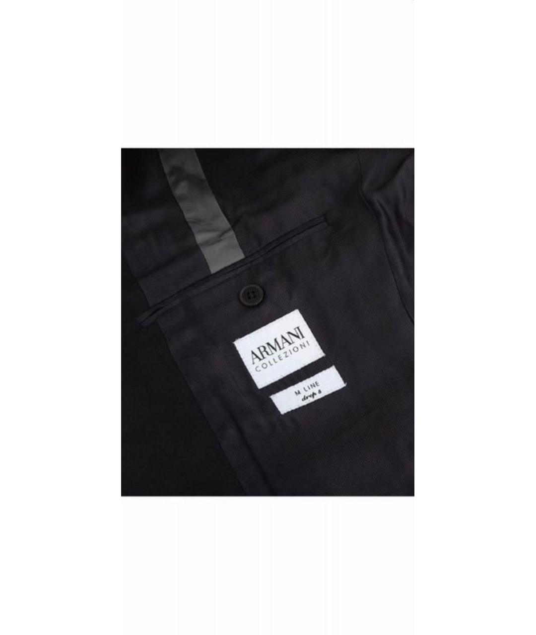 ARMANI COLLEZIONI Черный классический костюм, фото 3