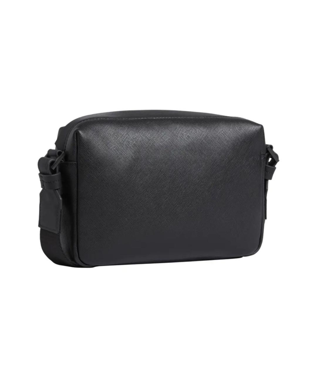 CALVIN KLEIN Черная сумка на плечо из искусственной кожи, фото 2