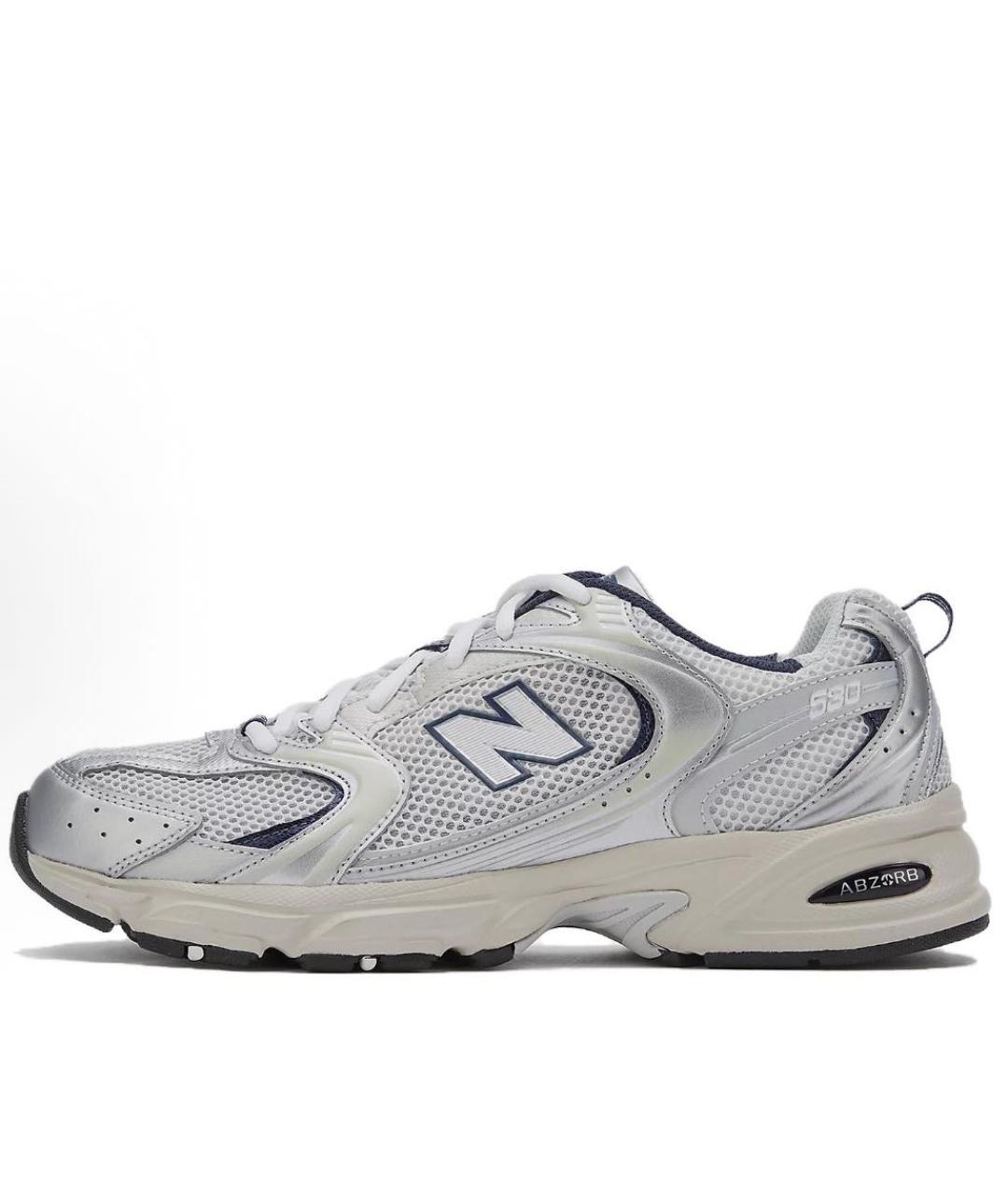 NEW BALANCE Серебряные низкие кроссовки / кеды, фото 2