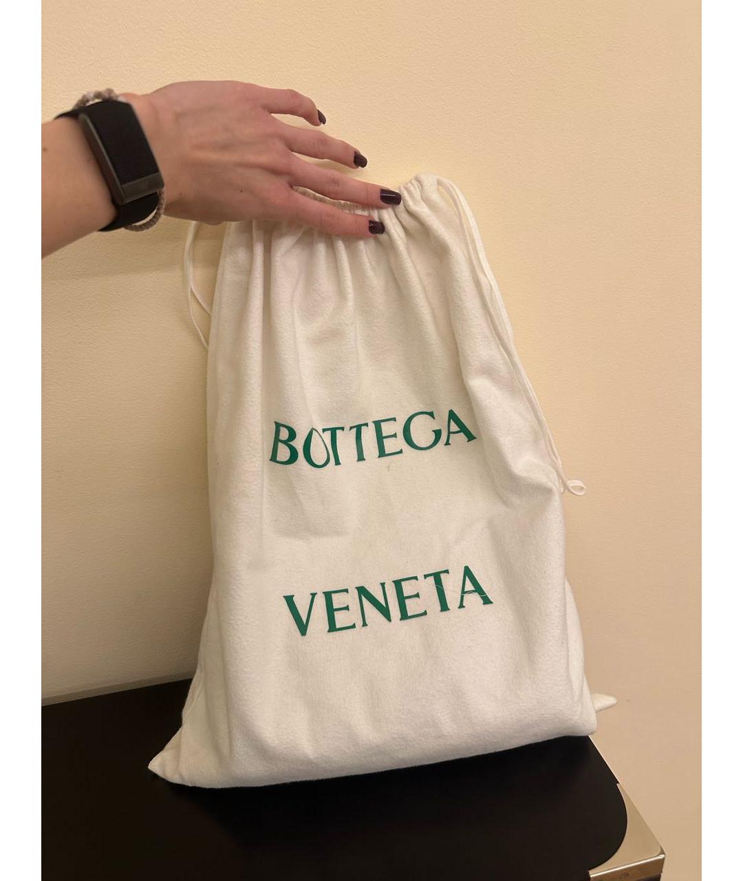 BOTTEGA VENETA Коричневая кожаная сумка через плечо, фото 5