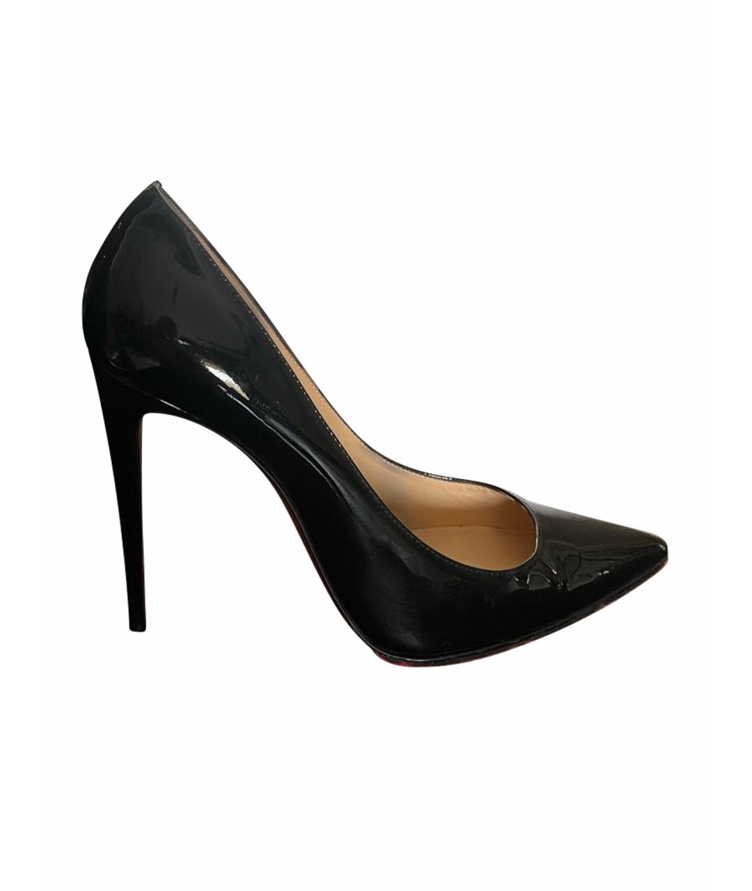 CHRISTIAN LOUBOUTIN Черные туфли из лакированной кожи, фото 1