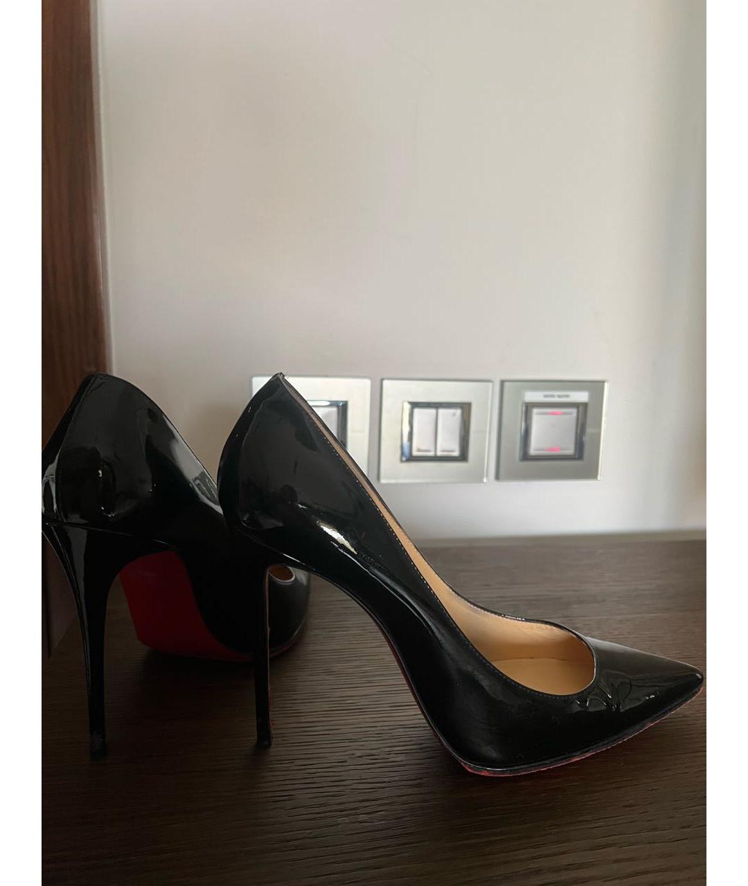 CHRISTIAN LOUBOUTIN Черные туфли из лакированной кожи, фото 5