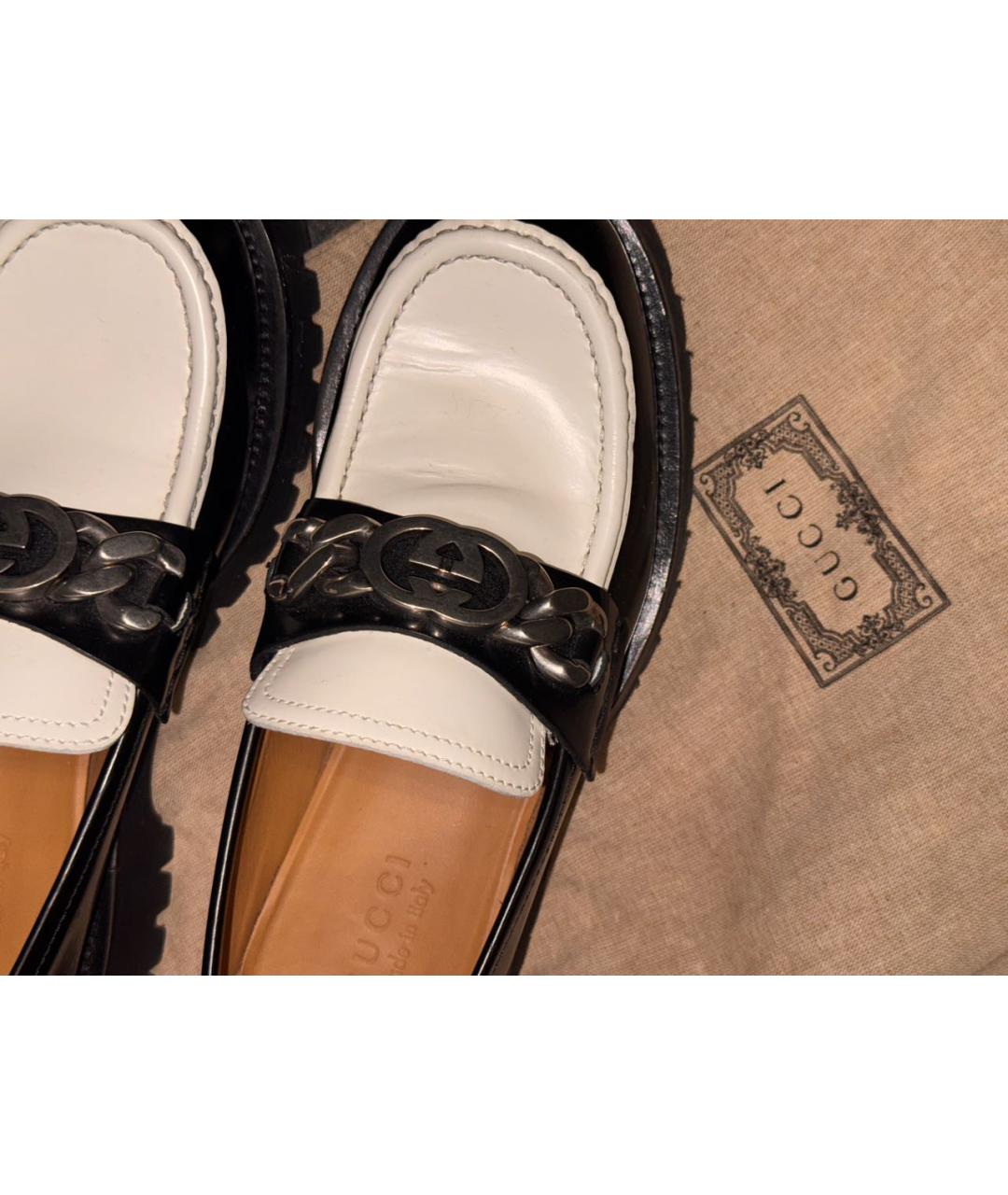 GUCCI Мульти кожаные лоферы, фото 3