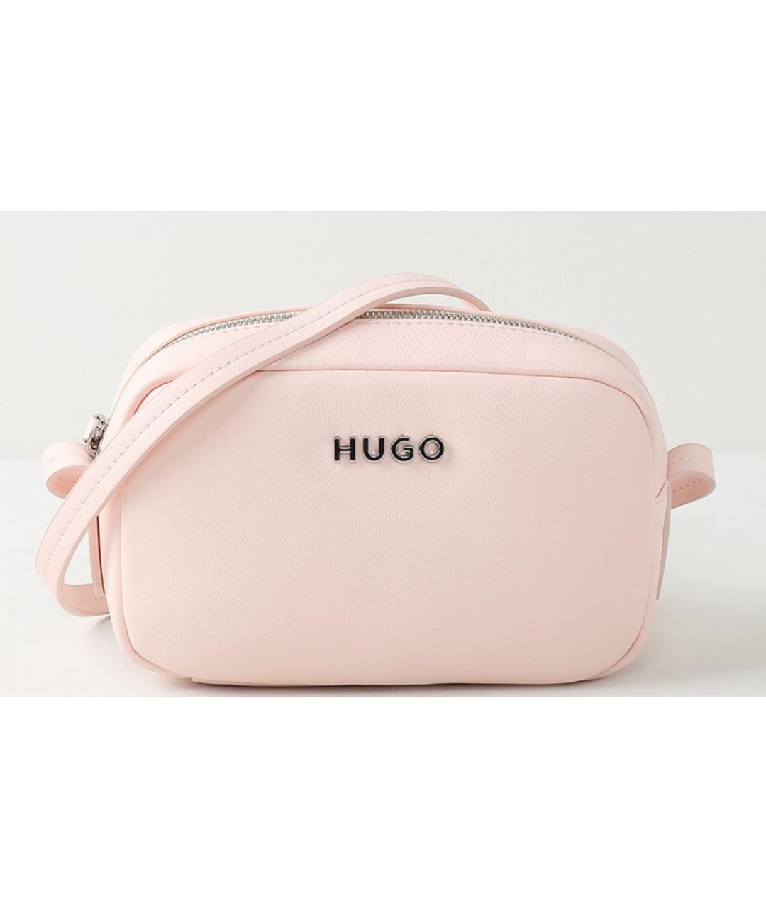 HUGO Розовая сумка через плечо из искусственной кожи, фото 3