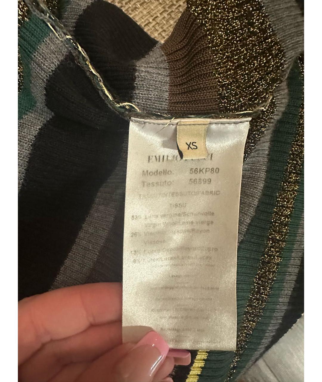 EMILIO PUCCI Мульти шерстяная водолазка, фото 5