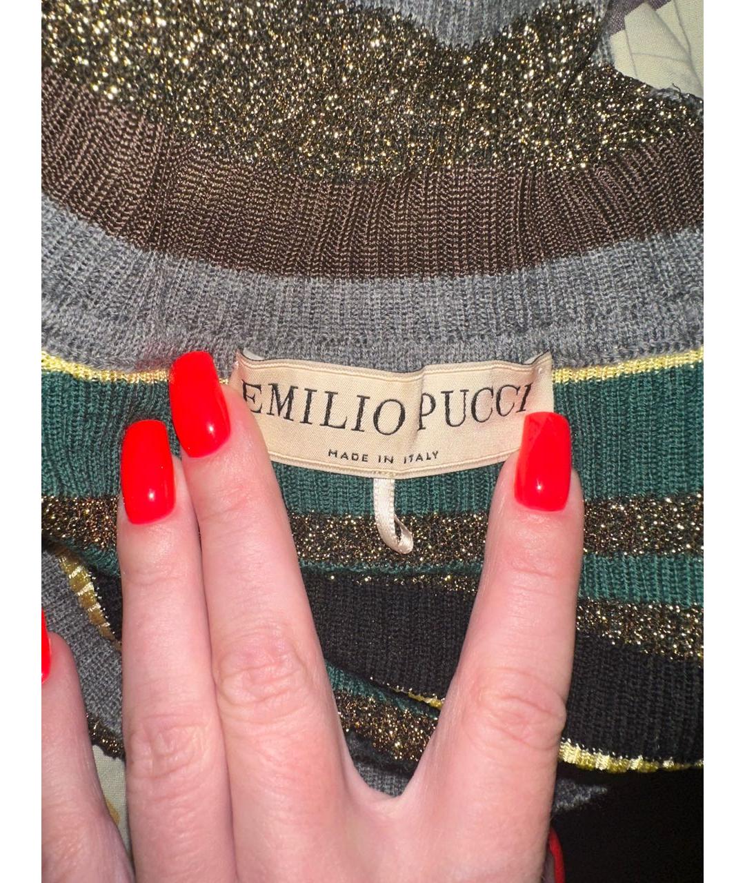 EMILIO PUCCI Мульти шерстяная водолазка, фото 4