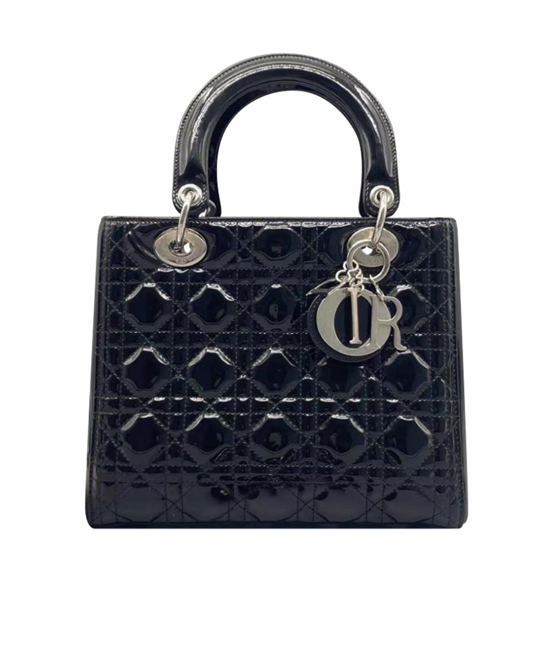 CHRISTIAN DIOR Сумка с короткими ручками из лакированной кожи, фото 1