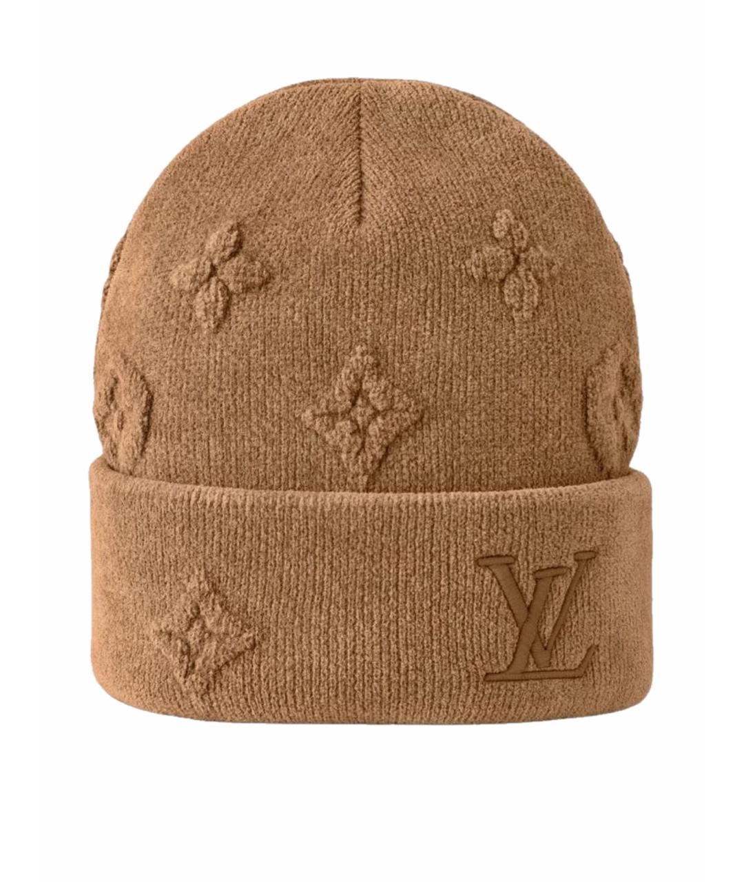 LOUIS VUITTON Коричневая шапка, фото 1