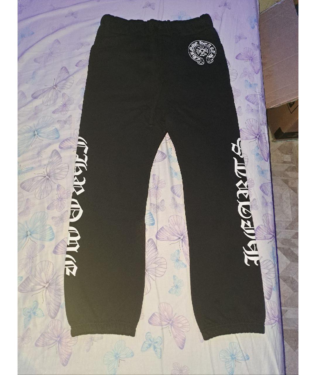CHROME HEARTS Черные повседневные брюки, фото 7