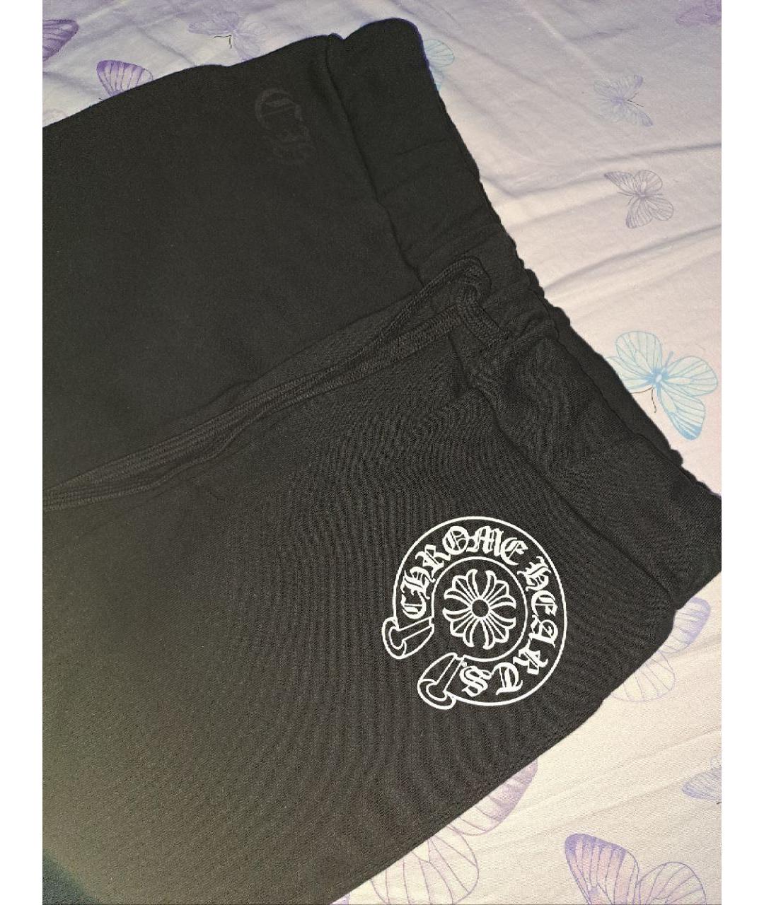CHROME HEARTS Черные повседневные брюки, фото 3