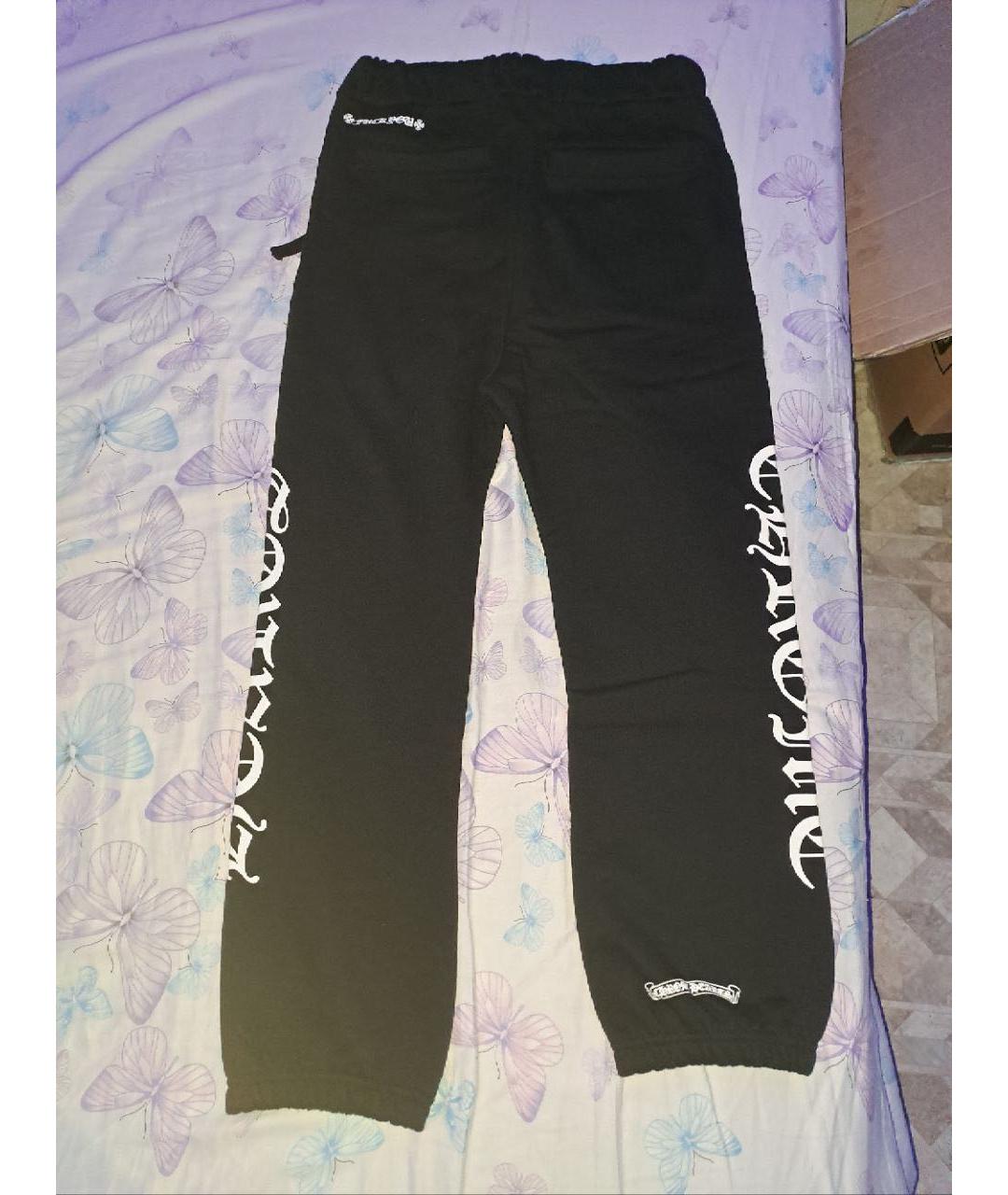 CHROME HEARTS Черные повседневные брюки, фото 2
