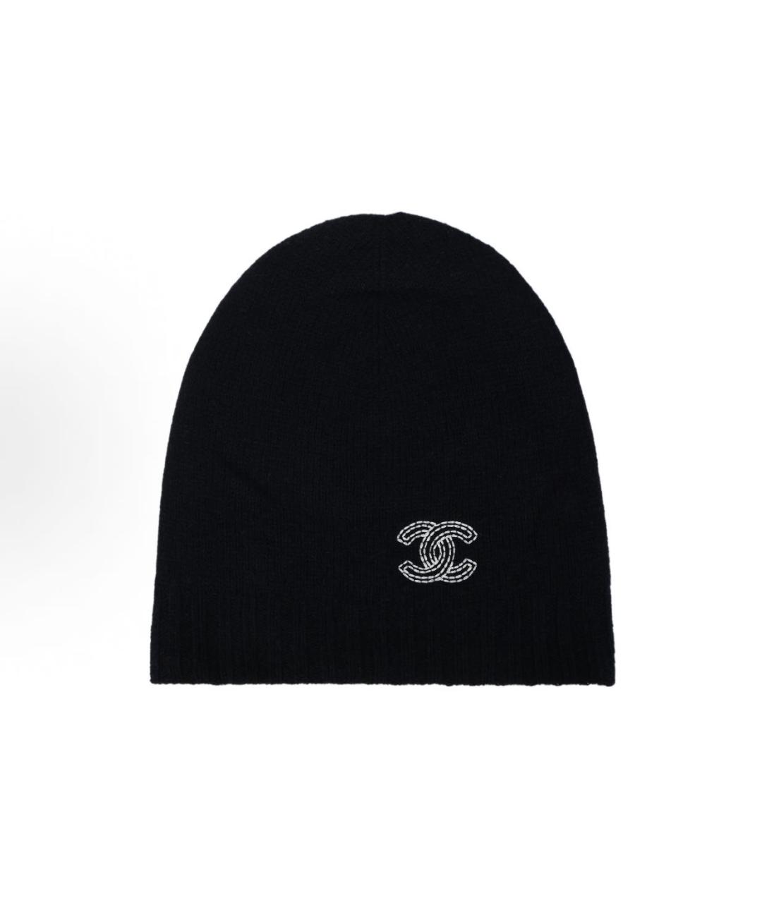 CHANEL Черная шапка, фото 4