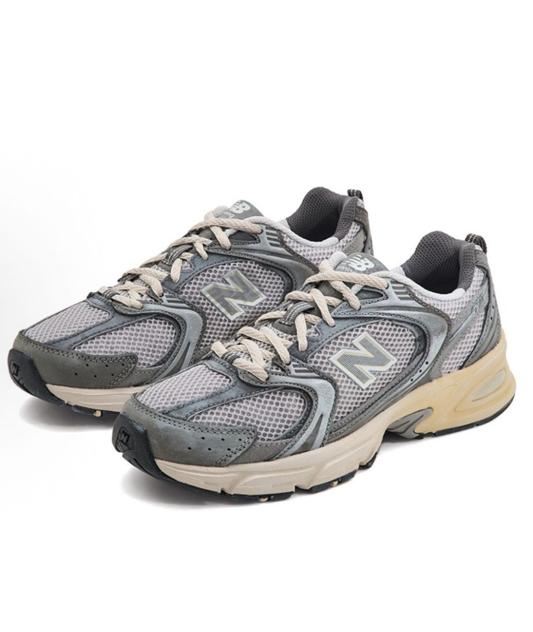 NEW BALANCE Серые низкие кроссовки / кеды, фото 3