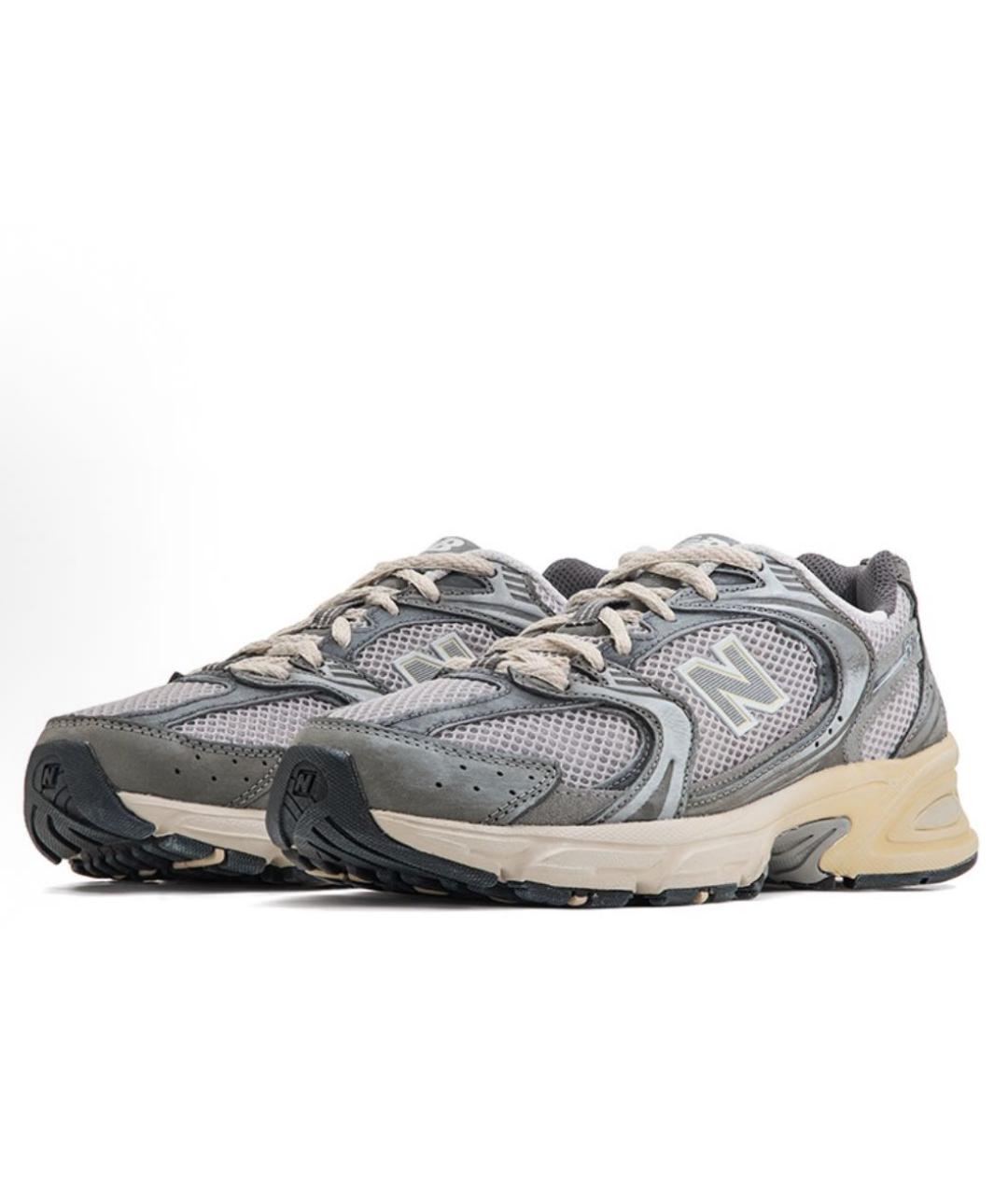 NEW BALANCE Серые низкие кроссовки / кеды, фото 4