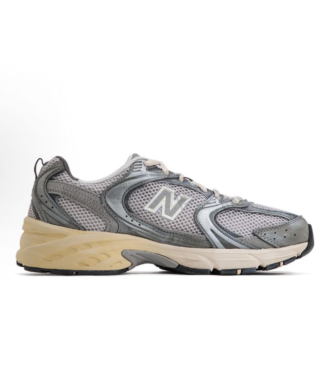 NEW BALANCE Серые низкие кроссовки / кеды, фото 5